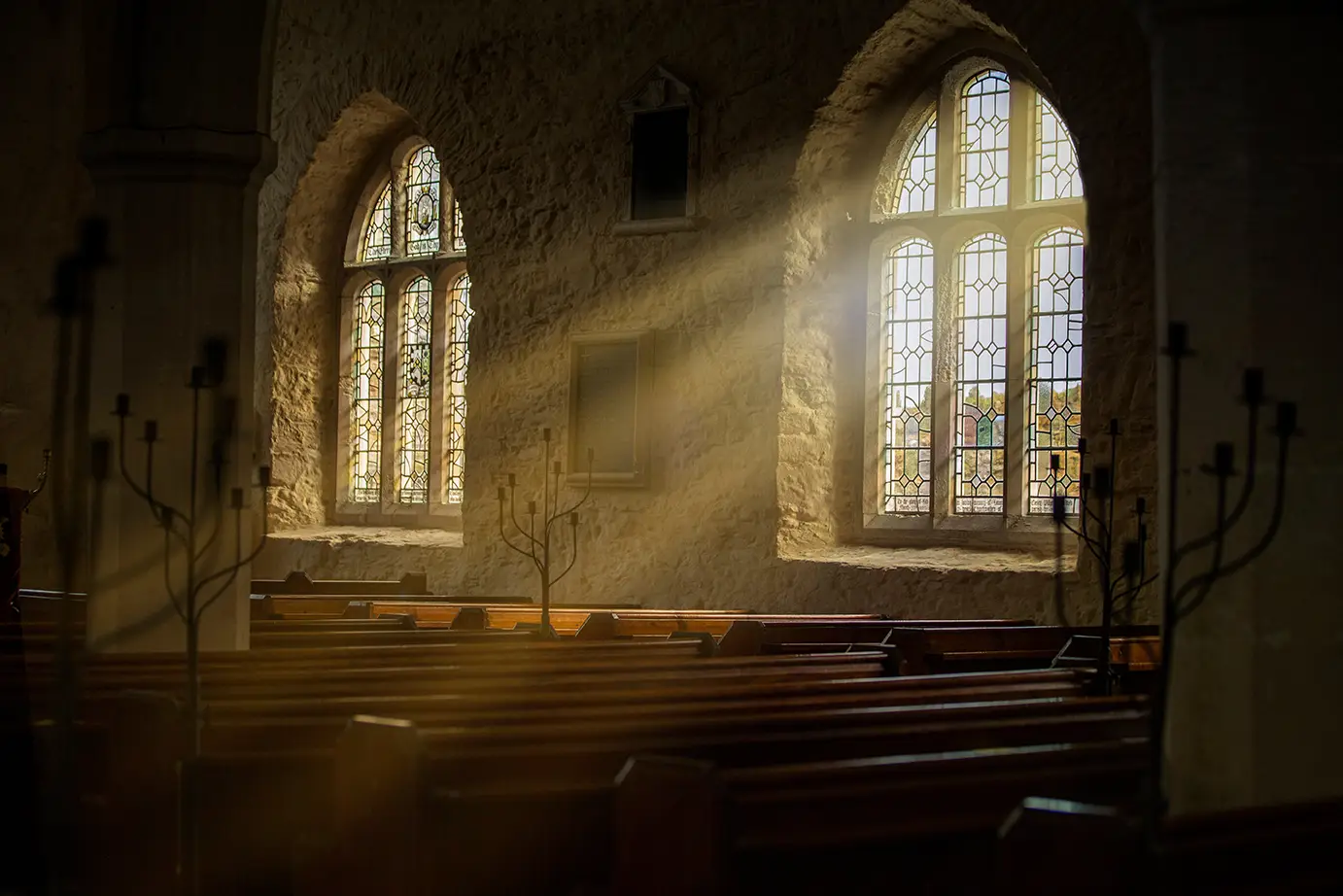 Kerk in Ochtendlicht
